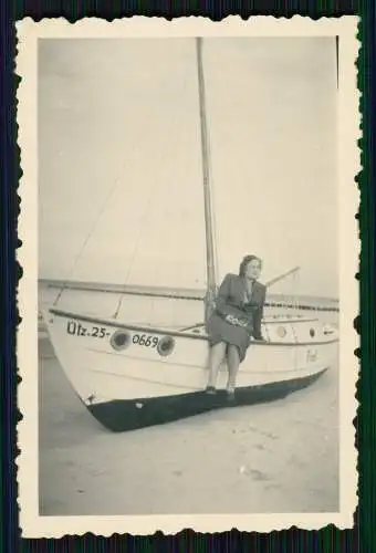 7x Foto Kölpinsee Loddin auf Usedom Ostsee Sommerfrische Strand Häuser Reetdach