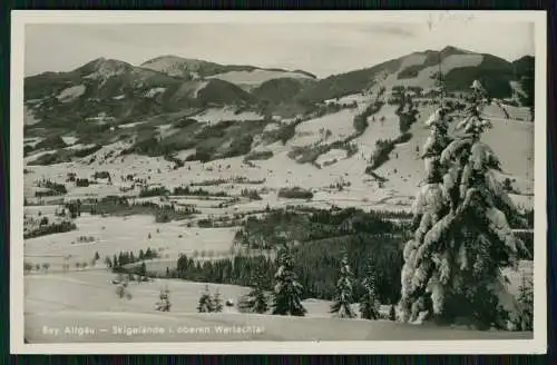 2x Foto AK Ansichtskarte Postkarte Mittelberg im Allgäu Gasthof zur Krone Winter