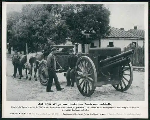 Apotheken-Bilderdienst - Beutesammelstelle Ukrainische Bauern Russische Geschütz