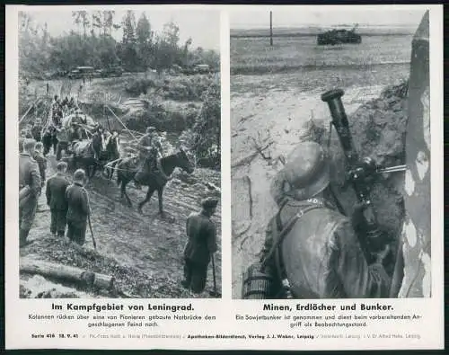 Apotheken-Bilderdienst - Im Kampfgebiet von Leningrad Minen Erdlöcher und Bunker