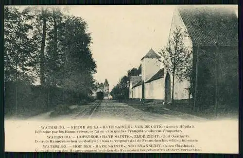 AK Waterloo Brabant - HOF DER HAYE SAINTE, SEITENANSICHT Altes Gasthaus