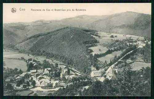 AK Coo Stavelot Wallonien Lüttich Panorama de Coo et Grand-Coo pris du Belvédère