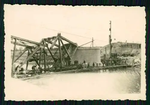 3x Foto Wehrmacht Pioniere Soldaten erneuern sehr geschickt eingestürzte Brücke