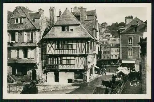 Foto AK Morlaix Finistère Region Bretagne Vieilles Maisons Place Des Halles