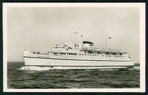 3x Foto AK Bundesbahn Hochsee Fährschiff Deutschland PKW Wagendeck und Buffet