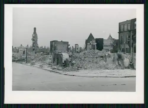 2x Foto Wehrmacht Kriegszerstörung Westfront Holland Belgien Niederlande 1940