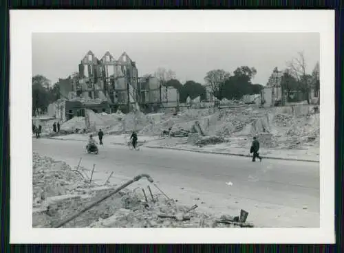 2x Foto Wehrmacht Kriegszerstörung Westfront Holland Belgien Niederlande 1940