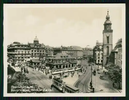 8x Foto Frankfurt am Main, diverse Ansichten um 1940