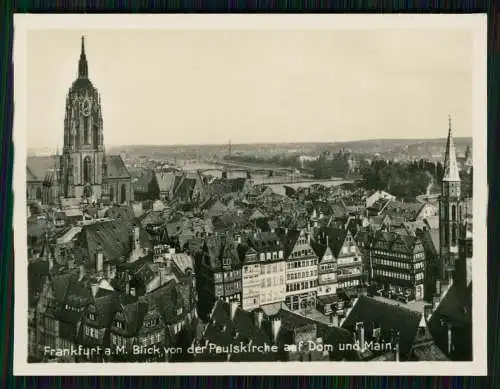 8x Foto Frankfurt am Main, diverse Ansichten um 1940