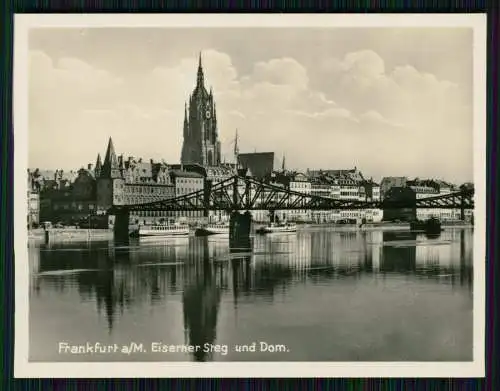 8x Foto Frankfurt am Main, diverse Ansichten um 1940