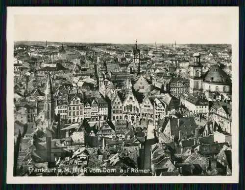8x Foto Frankfurt am Main, diverse Ansichten um 1940