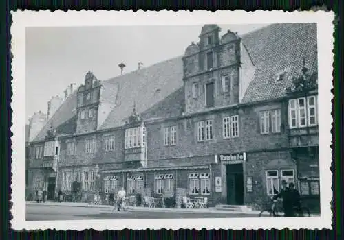 Foto Stadthagen in Niedersachsen, Rathaus Ratskeller Gasthaus Fahrrad  1939