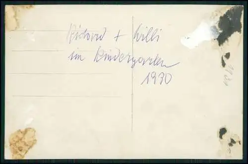 Foto AK Datteln Ruhrgebiet Kreis Recklinghausen Jungs Mädchen Kindergarten 1930