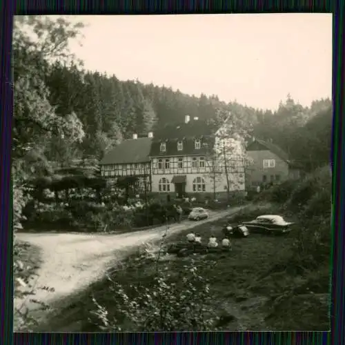 Foto Laubach Hann. Münden in Niedersachsen, Märchen-Grund-Mühle, Fachwerkhaus