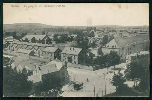 AK 1. WK Sedan Panorama du Quartier Fabert Frankreich France 1915 Feldpost gel.