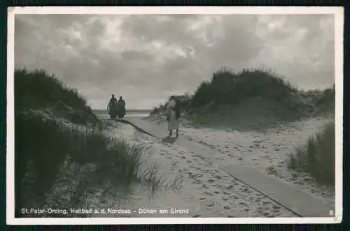 3x Foto AK Ansichtskarte Postkarte Sankt Peter Ording in Nordfriesland Nordsee