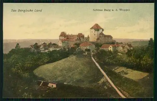 2x AK Ansichtskarte Bergisches Land - Schloss Burg an der Wupper um 1930