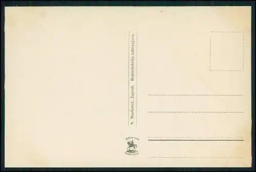 2x alte AK Ansichtskarte Postkarte Split Kroatien, Krstionica
