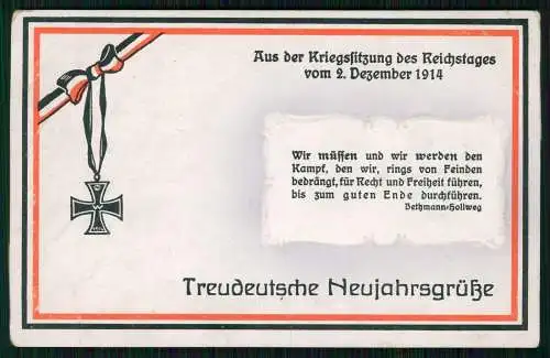 2x AK 1. WK patriotische Karten eiserne Kreuz Fahnen Feldpost 1915 gelaufen