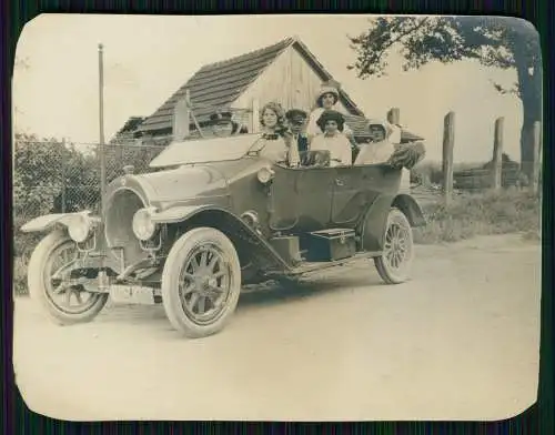 Foto Auto PKW Fahrzeug Oldtimer 1913 Landstraße bei Stuttgart