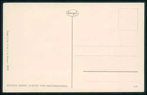 AK Portrait Herzog Ernst August zu Braunschweig und Lüneburg Stengel Karte