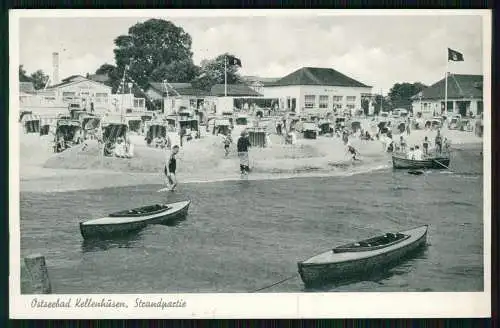 AK Kellenhusen an der Ostsee, Strandpartie, Strandkörbe Sandburgen uvm. gelaufen