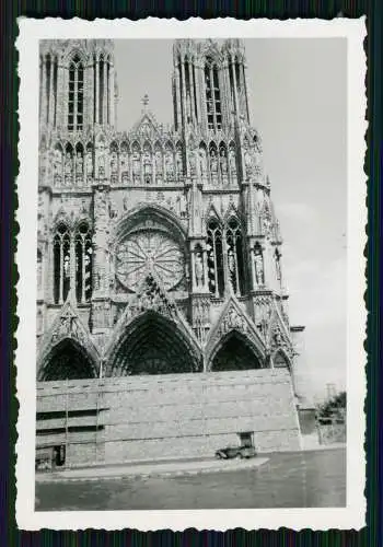 4x Foto Fliegeraufnahme Luftbild Wehrmacht Reims Marne uvm. Frankreich 1941
