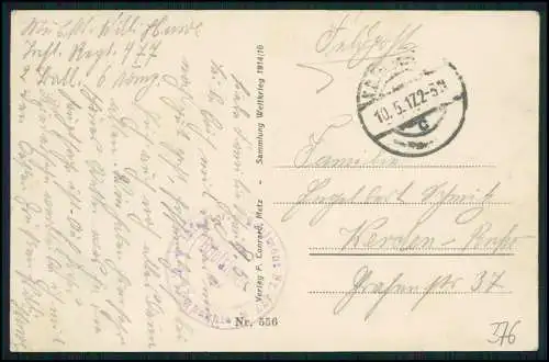 AK 1. WK Charleville Mézières Ardennes Markt viel Stände 1917 Feldpost gelaufen