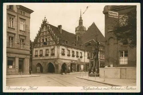 AK Ansichtskarte Postkarte Brandenburg an der Havel, Roland, Kurfürstenhaus 1925