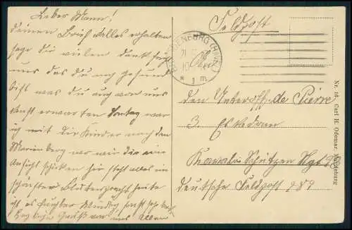 AK Brandenburg Havel, Kriegerdenkmal Bismarckwarte 1917 Feldpost gelaufen