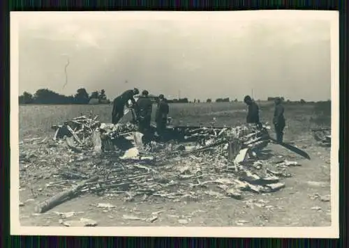 3x Foto Flugzeug Aircraft Belgien Frankreich Bruch zerstört