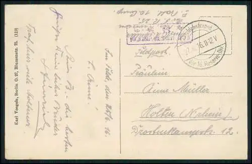 AK 1. WK Abtransport Gefangener Franzosen Frankreich 1916 Feldpost gelaufen
