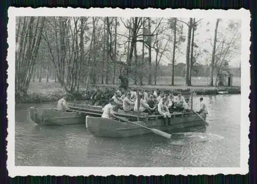 7x Foto Soldaten Wehrmacht Pioniere im Einsatz mit Schlauchboot und vieles mehr