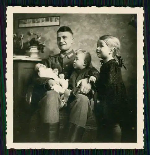 7x Foto Soldat Marine aus Mainz zu Hause mit der Familie 1941