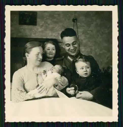 7x Foto Soldat Marine aus Mainz zu Hause mit der Familie 1941