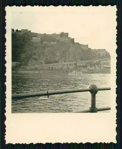 14x Foto Rhein Reise Koblenz Festung Ehrenbreitstein und andere Rhein Ansichten