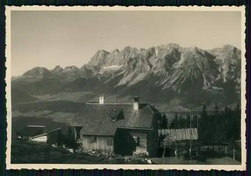 Foto Schladming Steiermark, Schladminger Hütte a. d. Planai, Blick gegen Dachste