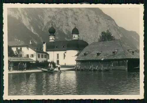 8x Foto Reise Berchtesgadener Land Schönau Königssee Bartholomä und andere 1936