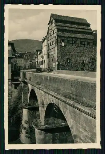 Foto Neckarsteinach Bergstraße Hessen Brückenpartie an der Steinach 1936