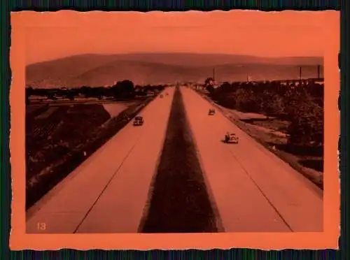 Foto Reichsautobahn Mannheim Heidelberg 1936