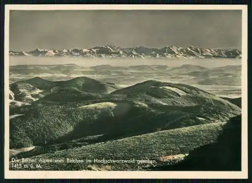 AK Die Berner Alpen vom Belchen im Hochschwarzwald gesehen 1415 m ü. M.