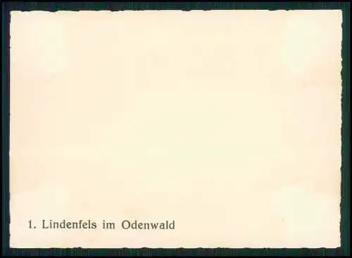 7x Foto Lindenfels im Odenwald diverse Ansichten 1938