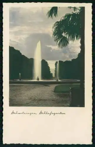 2x AK Ansichtskarte Postkarte Schwetzingen Schlossgarten Moschee 1936