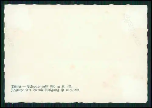 10x Foto Schwarzwald Titisee-Neustadt Schluchsee Ansichten Info Rückseite 1936