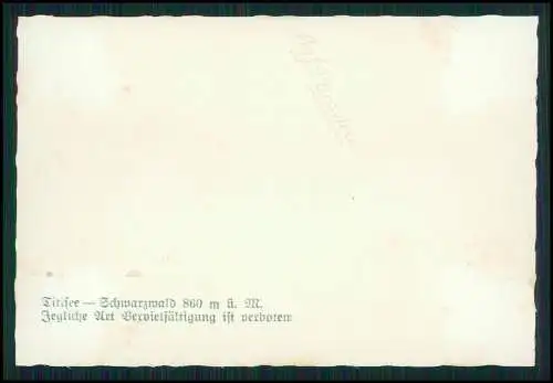 10x Foto Schwarzwald Titisee-Neustadt Schluchsee Ansichten Info Rückseite 1936