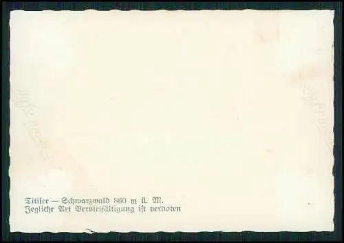 10x Foto Schwarzwald Titisee-Neustadt Schluchsee Ansichten Info Rückseite 1936