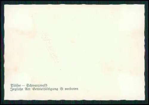 10x Foto Schwarzwald Titisee-Neustadt Schluchsee Ansichten Info Rückseite 1936