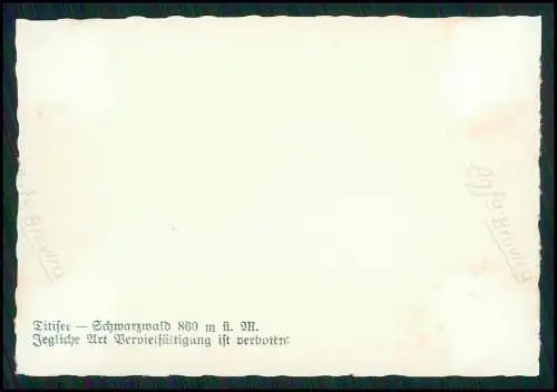 10x Foto Schwarzwald Titisee-Neustadt Schluchsee Ansichten Info Rückseite 1936