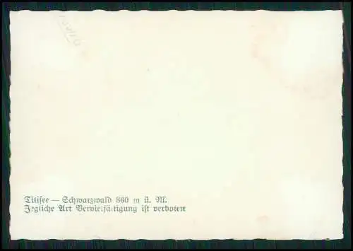 10x Foto Schwarzwald Titisee-Neustadt Schluchsee Ansichten Info Rückseite 1936