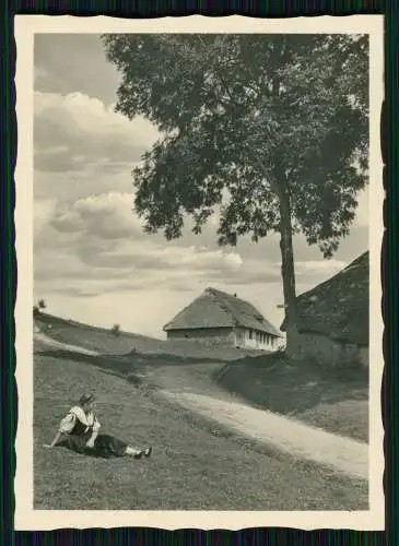 8x Foto der Schwarzwald Damen in Tracht Häuser uvm. diverse Ansichten 1936